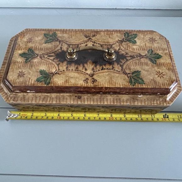 Vintage Art Deco Jewelry Box w/ Removable Lid - Picture 10 of 12